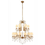 Diana Golden Iron 18-Light Chandelier