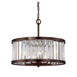 Burnished Bronze 21-Inch Five-Light Pendant