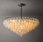Chiara Clear Glass Tiered Round Chandelier 37"