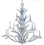 Silver Fifteen-Light Chandelier