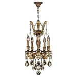 Bronze Five-Light Chandelier