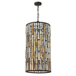 Vintage Bronze Six Light Foyer Pendant