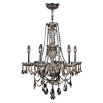 Polished Chrome Six-Light Chandelier