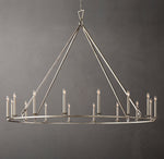 19TH C. ENGLISH OPENWORK ROUND CHANDELIER 72"