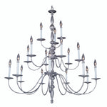 Jamestown Chandelier, 18-Light, Mahogany Bronze, 42"W (7918 MB R8ND)