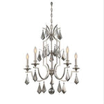 Nickel Five-Light Chandelier