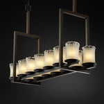 Fourteen-Light Tall Bridge Chandelier