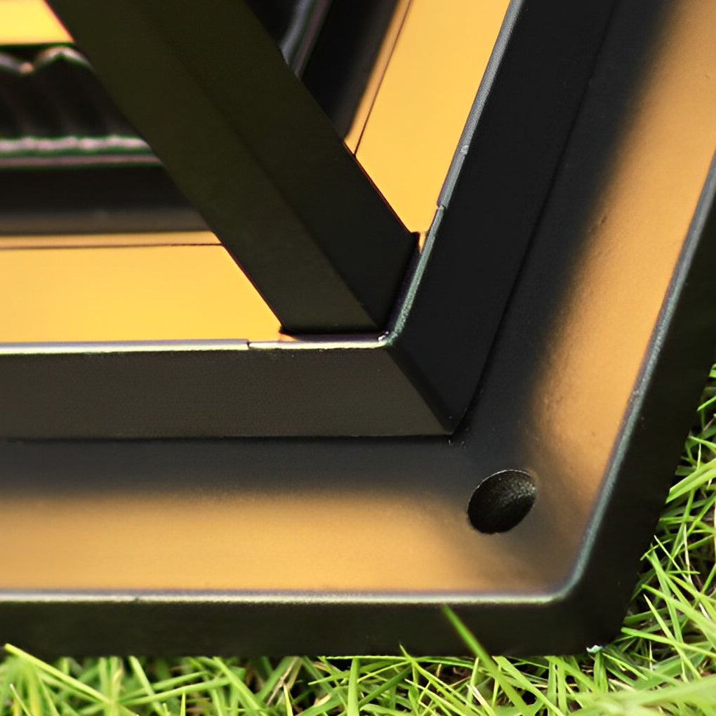 Square Waterproof Intelligent Light Control Black Solar Lawn Lights