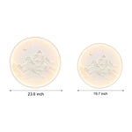 Nordic Moon Wall Sconce - Round Mountain Moon Decorative Painting Lamp