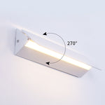270° Rotatable Adjustable Rectangular Strip LED White Nordic Wall Lamp