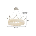 Romantic Crowns Luxury Three Step Dimming Modern Hanging Ceiling Lights