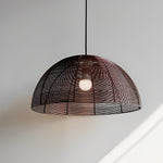 Semicircular Metal Weaving Craft Japanese Style Dining Room Chandelier