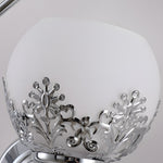 2-Light Glass Flower LED Simple European Style Wall Sconces Lighting