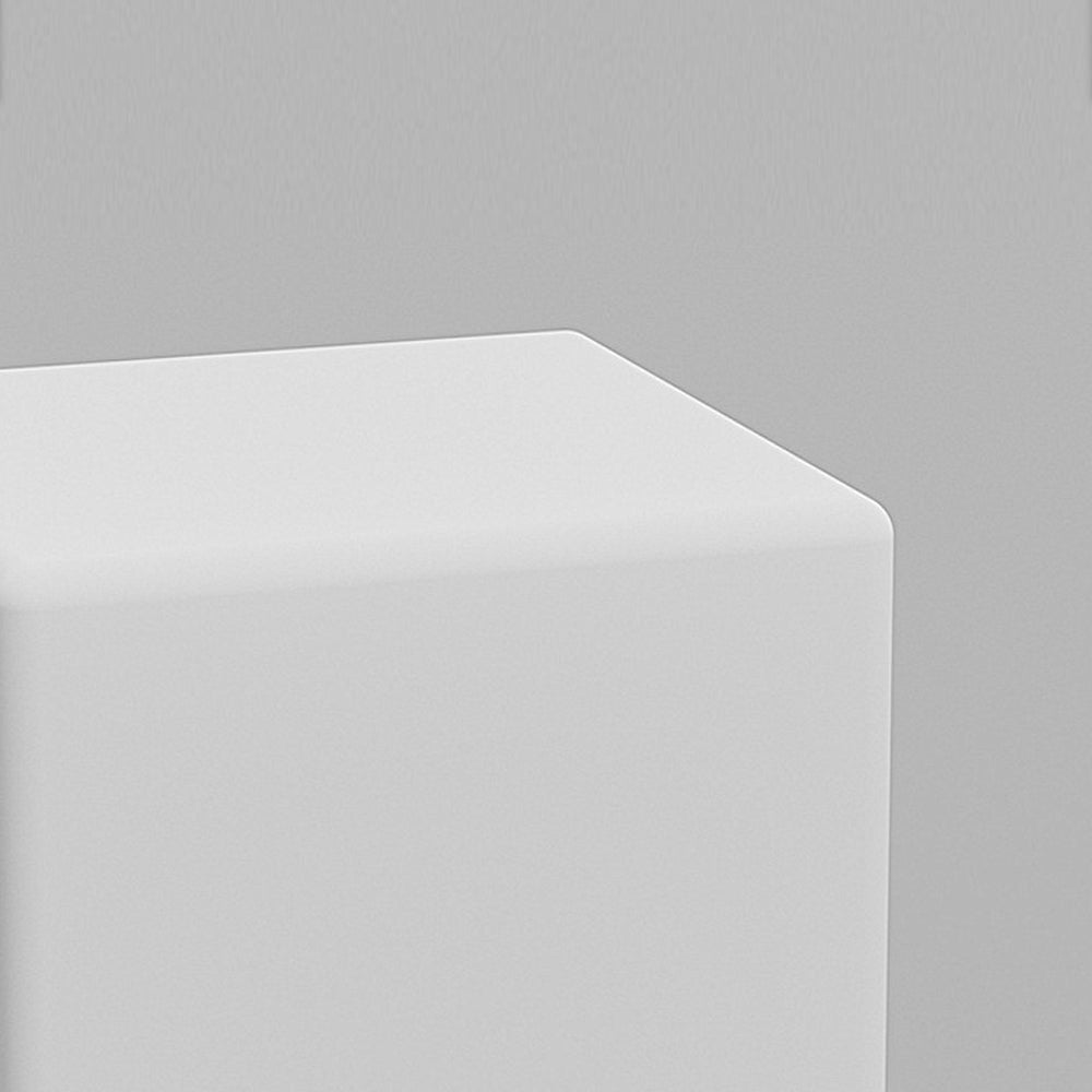 Waterproof Luminous Square Cubes LED White USB Solar Outdoor Floor Lamp