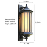Retro Creative Outdoor Waterproof Black Modern Exterior Wall Lights