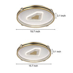 Circular Geometric Three Step Dimming LED Modern Ceiling Lights Fixture