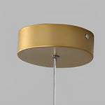 Round 6/8 Rings LED Aluminum Simple Modern Long Staircase Chandelier