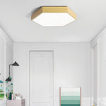 Geometric Hexagon Shaped LED Modern Ceiling Light Flush Mount Lighting