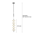 Glass Creative Gourd Metal LED Modern Minimalist Small Chandelier Light