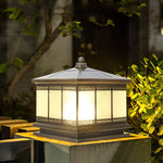 Intelligent Four Step Dimming Waterproof Retro Solar Fence Post Lights