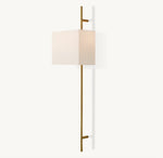 Vela Octagonal Bar Sconce - Rectangular Shade