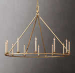 19th C. English Openwork Round Chandelier 50"