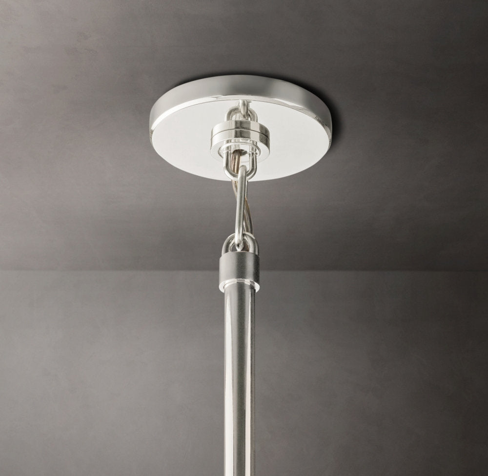 Boule De Cristal Clear Glass Oval Chandelier 72"