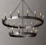 Camino Vintage Filament Two-Tier Chandelier 38"