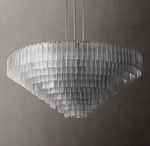 Sirene Clear Glass Round Chandelier 65"
