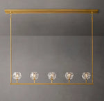 Boule De Cristal Clear Glass Linear Chandelier 60"