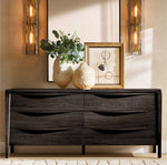 Lattice Smoke Glass Sconce 15"