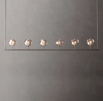 Boule De Cristal Smoke Glass Linear Chandelier 60"