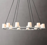 Pauillac Fabric Shade Round Chandelier 48"