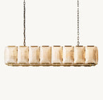 Harlow Calcite Rectangular Chandelier 54"