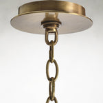 Acrylite 6-Light Brass and Acrylic Ceiling Chandelier