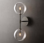 Glass Globe Linear Sconce