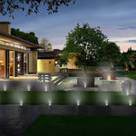 8 Pcs Solar Deck Stair Lights LED Outdoor Step Lights Garden Lights In-ground Lights