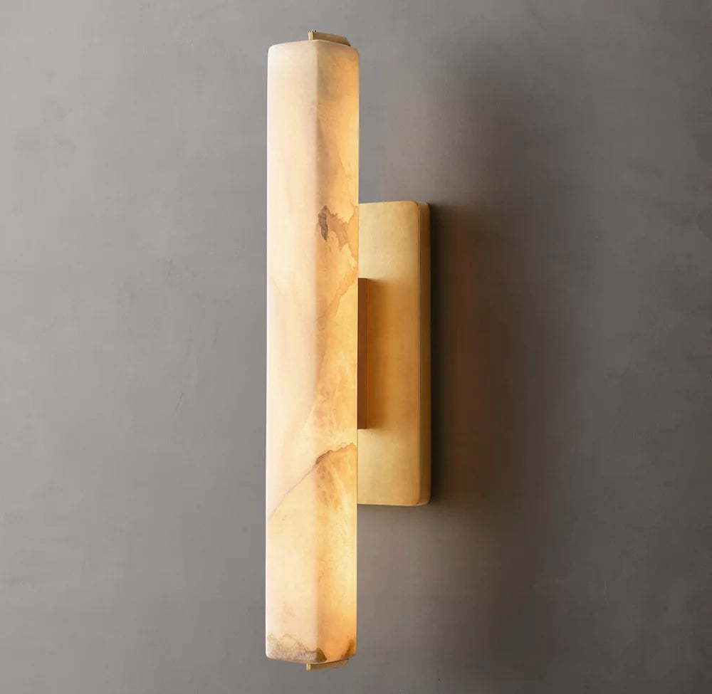 Audubon Alabaster Single Sconce