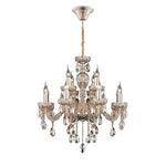 Providence Cognac Brandy 12 Light Chandelier