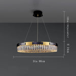 Siena Contemporary Crystal Light Fixture