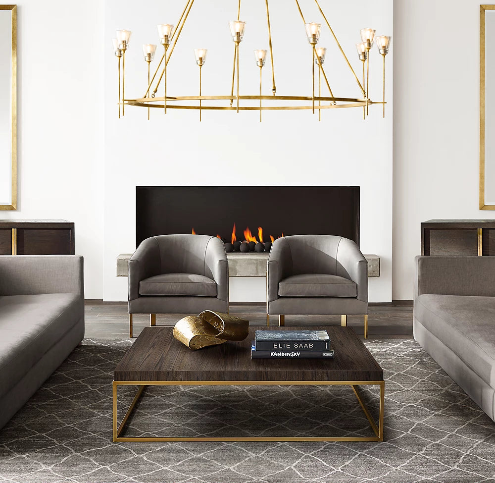 Torche De Verre Round Chandelier 58"