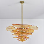Petals Gold Murano Chandelier