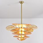 Petals Gold Murano Chandelier