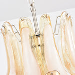Amber Cloud Murano Glass Petals Chandelier