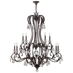 Bronze Fifteen-Light Chandelier