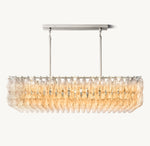 Chiara Clear Glass Rectangular Chandelier 54"