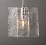 Lattice Clear Glass Pendant