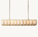 Harlow Calcite Rectangular Chandelier 74"