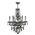 Polished Chrome Six-Light Chandelier