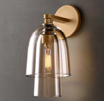 Blom Clear Glass Flute Sconce